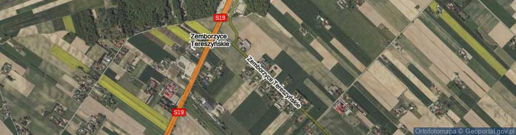 Zdjęcie satelitarne Zemborzyce Tereszyńskie ul.
